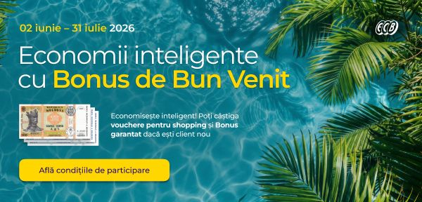 EuroCreditBank lansează campania „Economii inteligente cu Bonus de Bun Venit”
